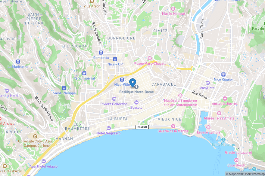 Alpha.b Nizza - Open Street Map